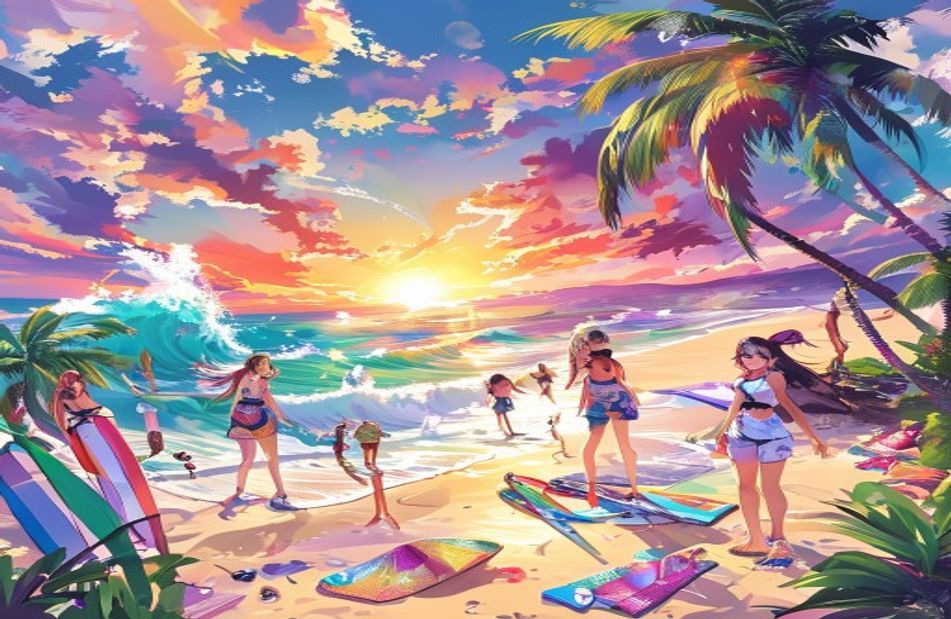 Anime Beach Wallpaper