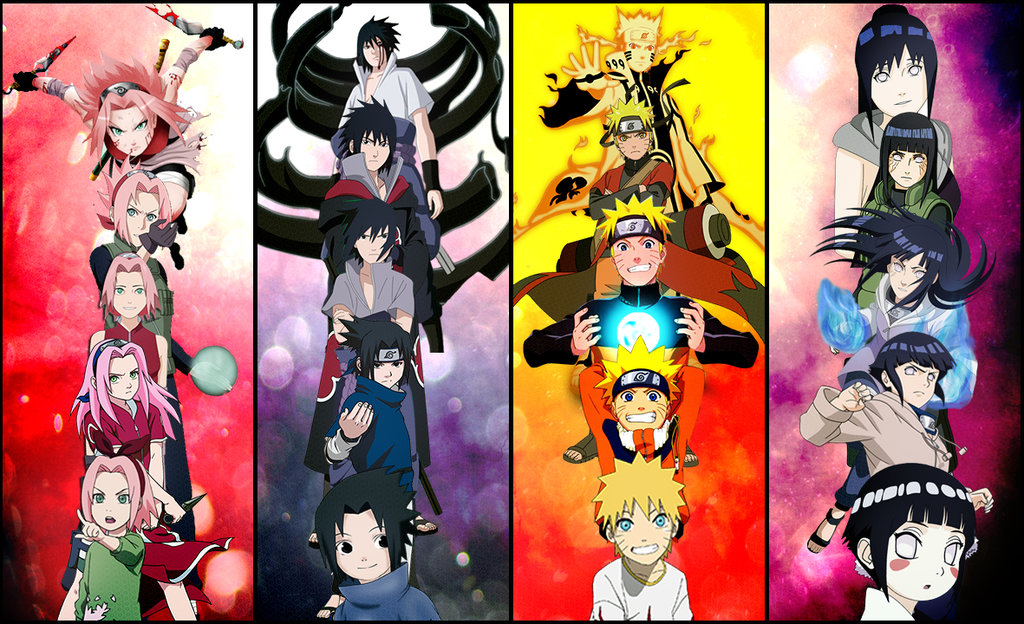 Naruto Sasuke Hinata Sakura Wallpaper By Sapphireyanou