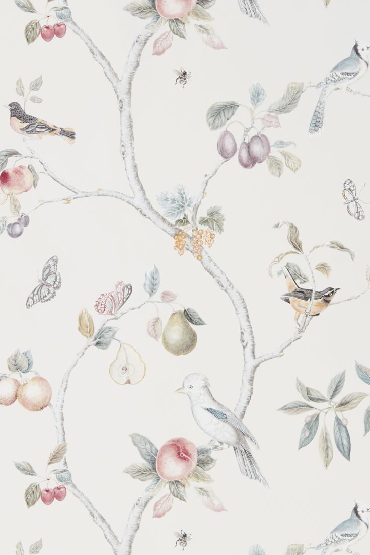 Fruit Aviary By Sanderson Ivory Mineral In