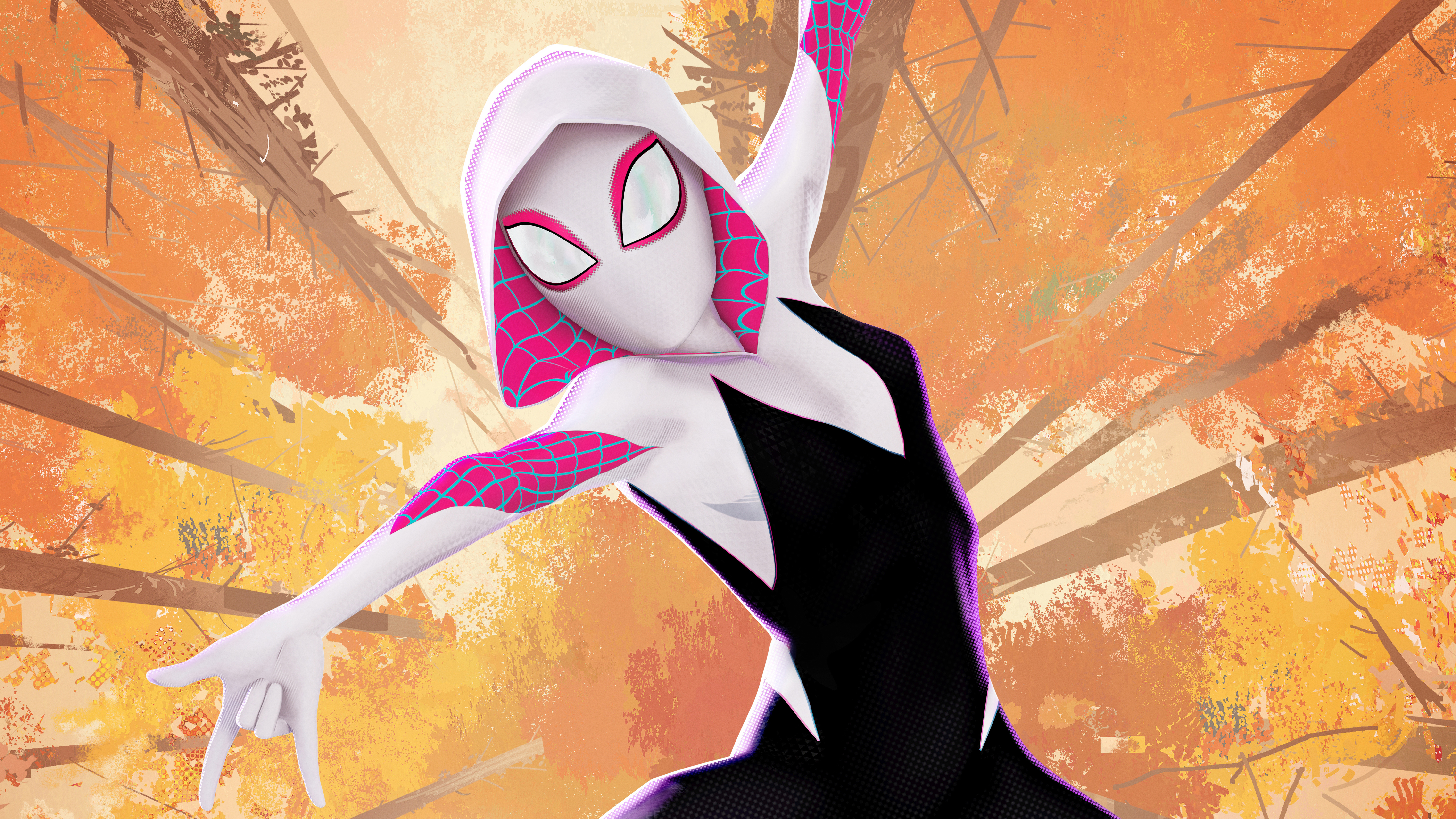 Spider Gwen in Spider Man Into the Spider Verse 5K Wallpapers HD