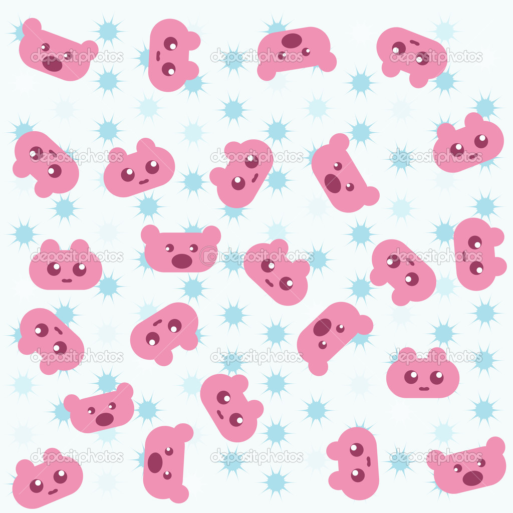 Pink Bear Wallpaper Wide HD
