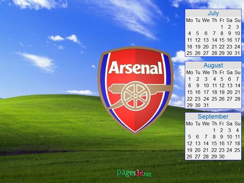 Calendars Of Arsenal Football Club Wallpaper Desktop