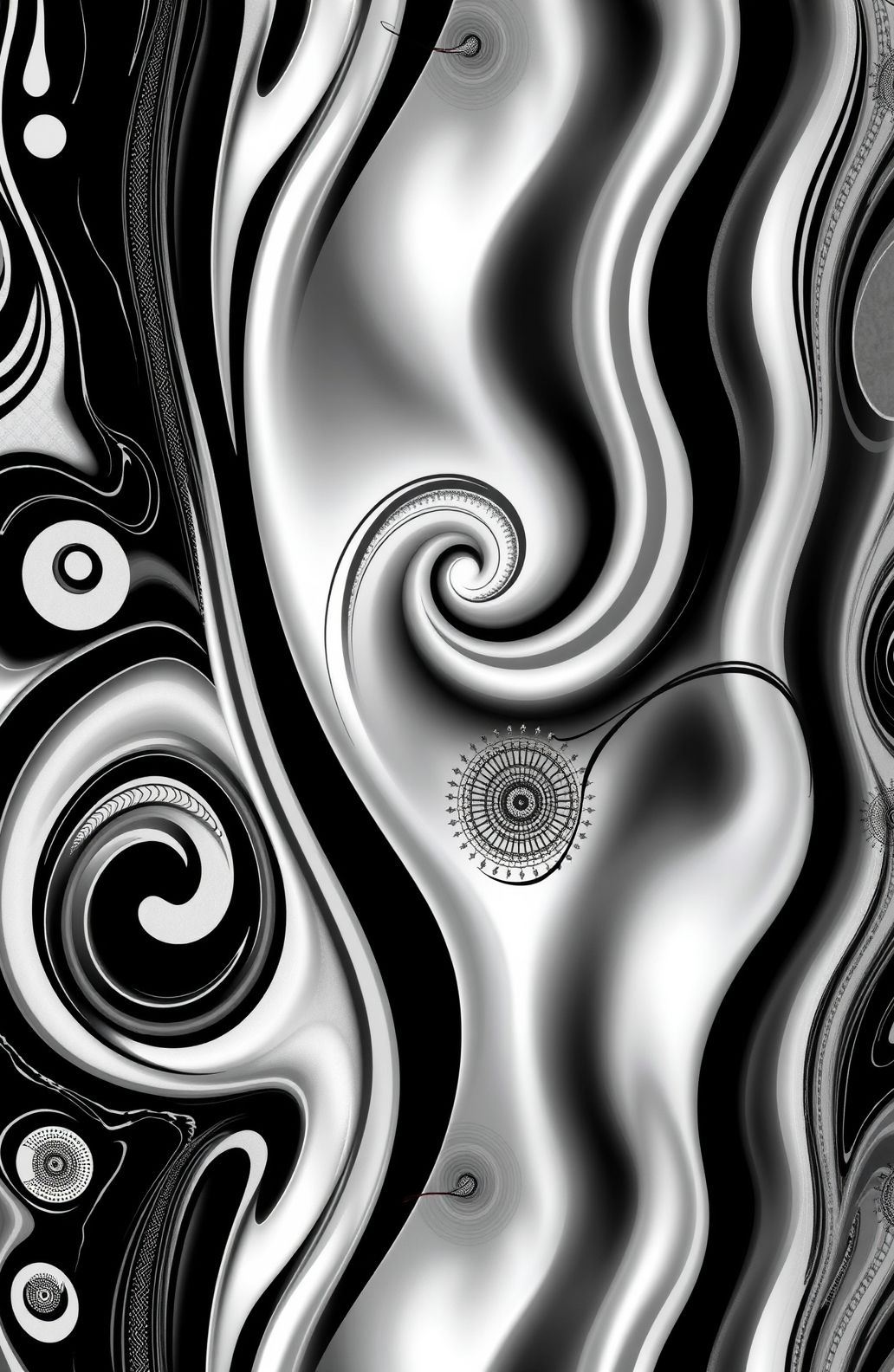Black And White Abstract Wallpaper