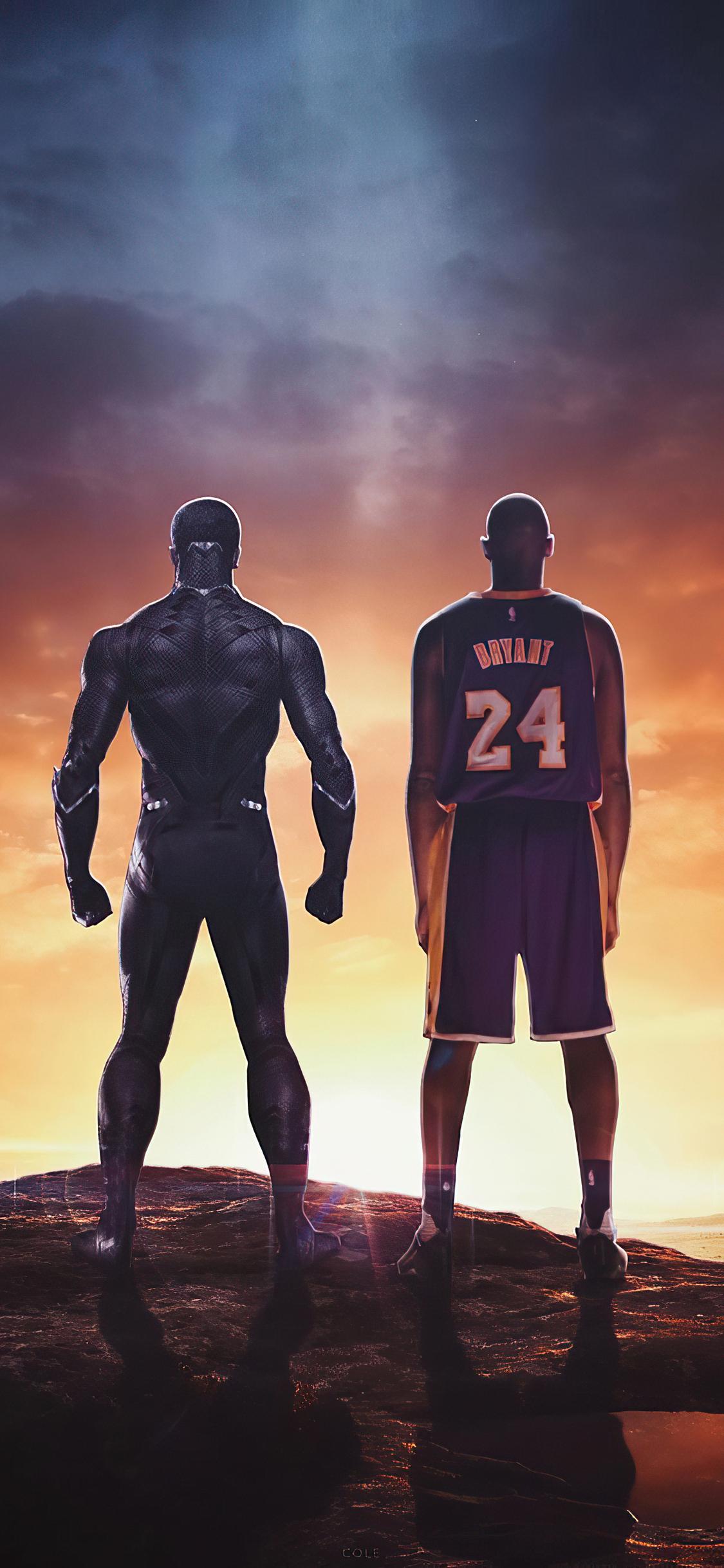 1125x2436 Black Panther And Kobe Bryant Iphone XSIphone 10Iphone