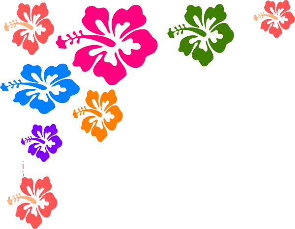 Hawaiian Flower Border Clip Art Clipart Panda Image