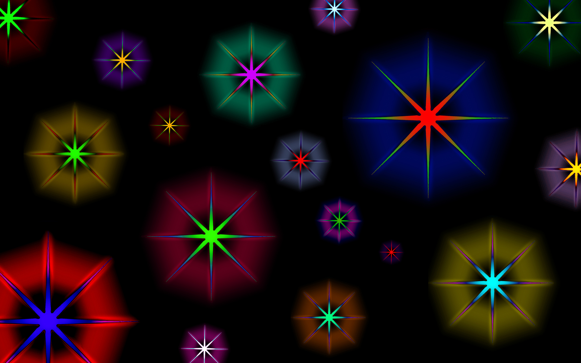 colorful stars abstract wallpaper 1920x1200 1326