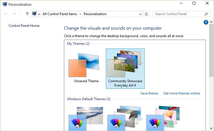 know you can download hundreds of themes from the official Windows
