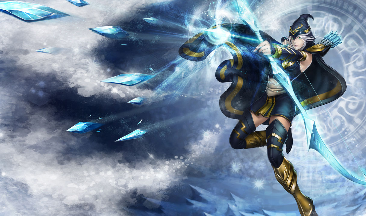 Ashe Classic Skin Chinese League Of Legends Wallpaper