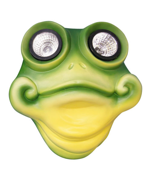 Solar Frog Tree Face New Outdoor Yard Decor Discontinued