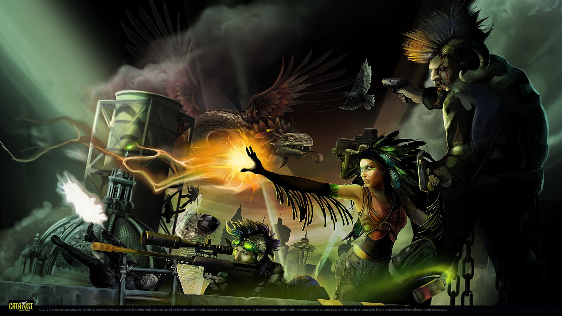 Shadowrun Cardgame Game Mmo Online Fantasy Sci Fi Warrior Fighting