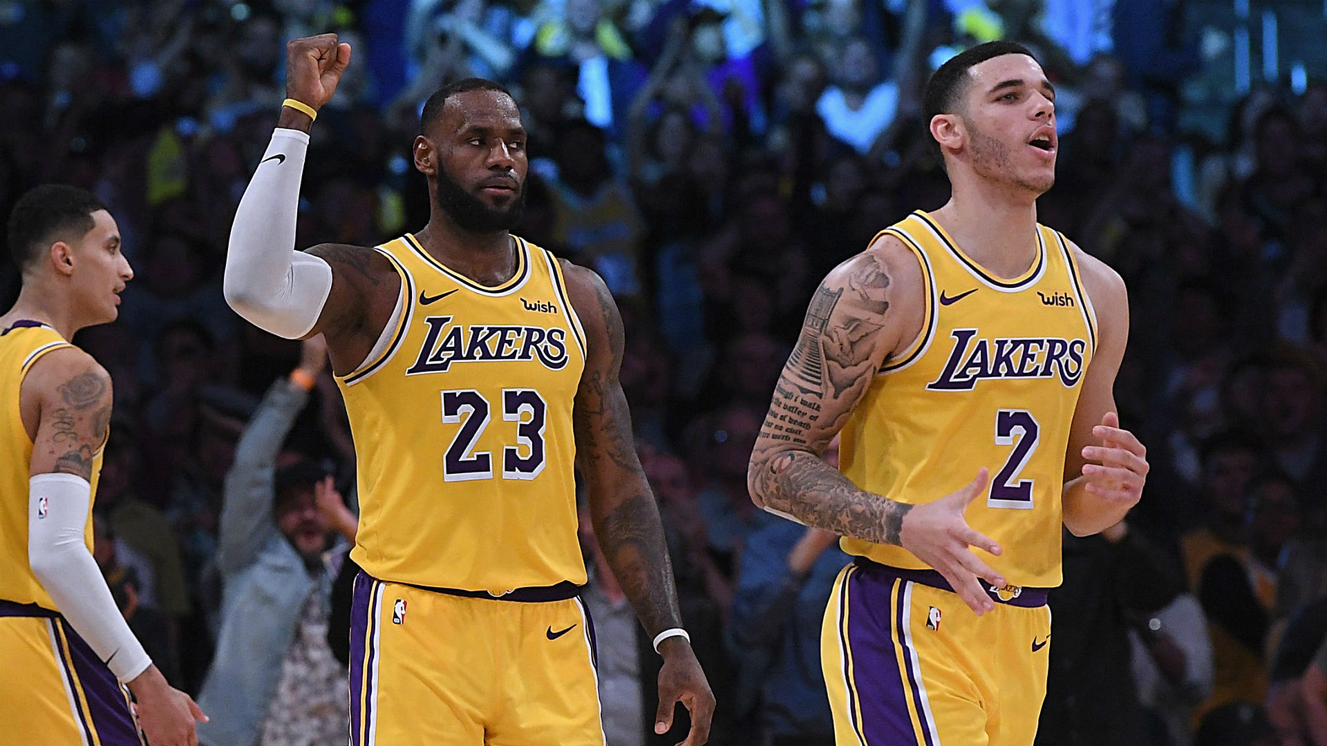 Lakers Lebron James Lonzo Ball Find Much Needed Chemistry With