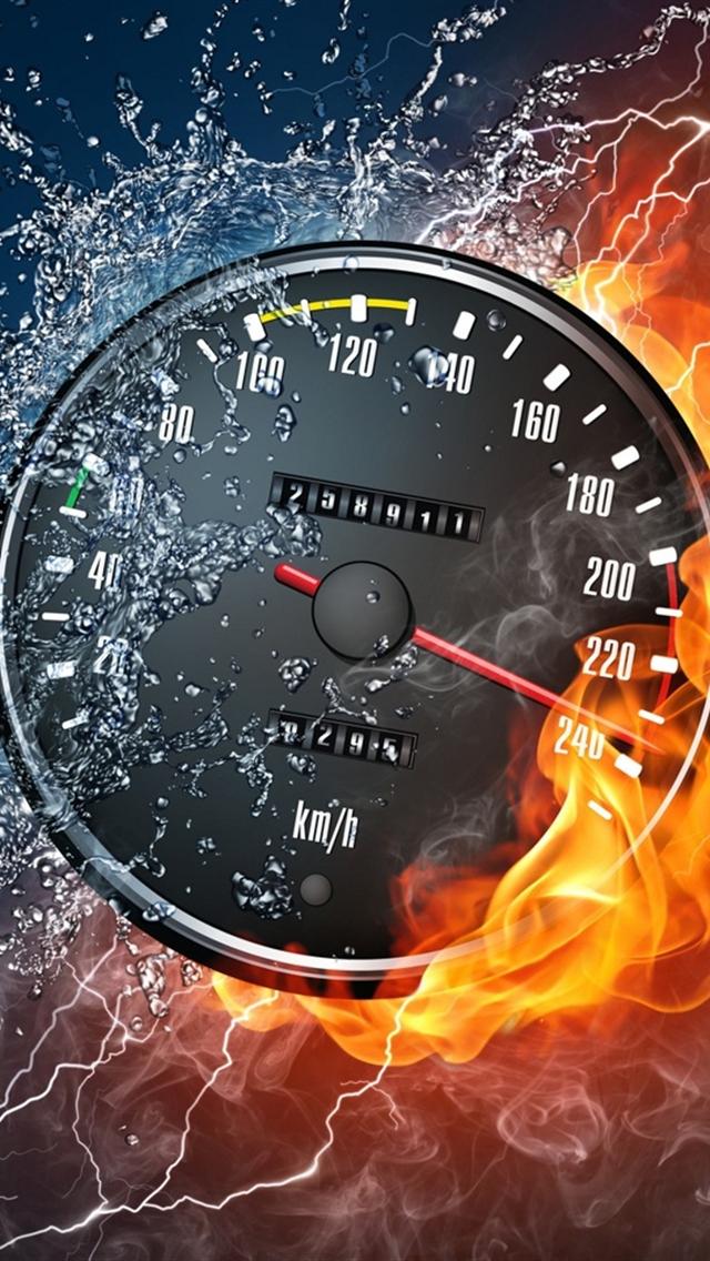 Cool Speedometer iPhone HD Wallpaper
