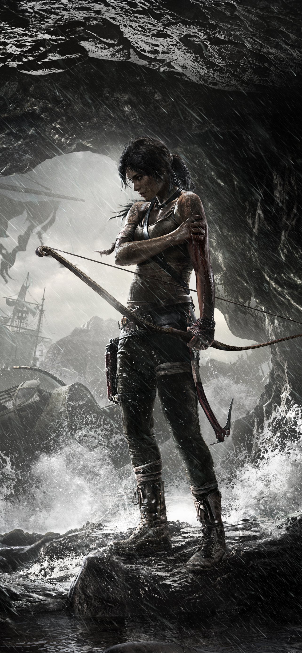 Tomb Raider Poster 8k iPhone Wallpaper