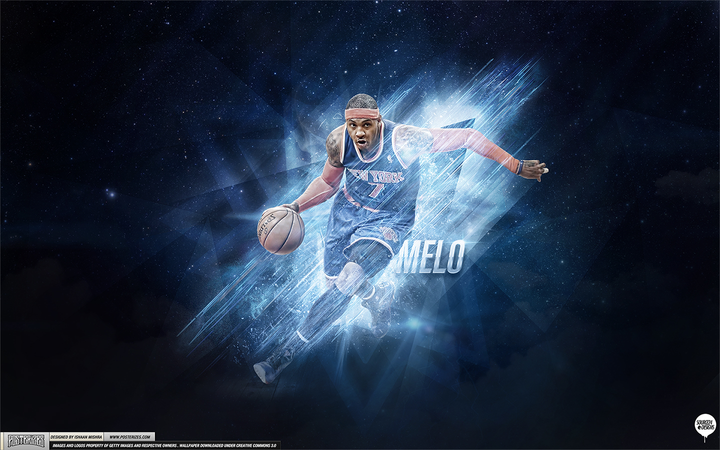 Carmelo Anthony Playoff Push Wallpaper HD