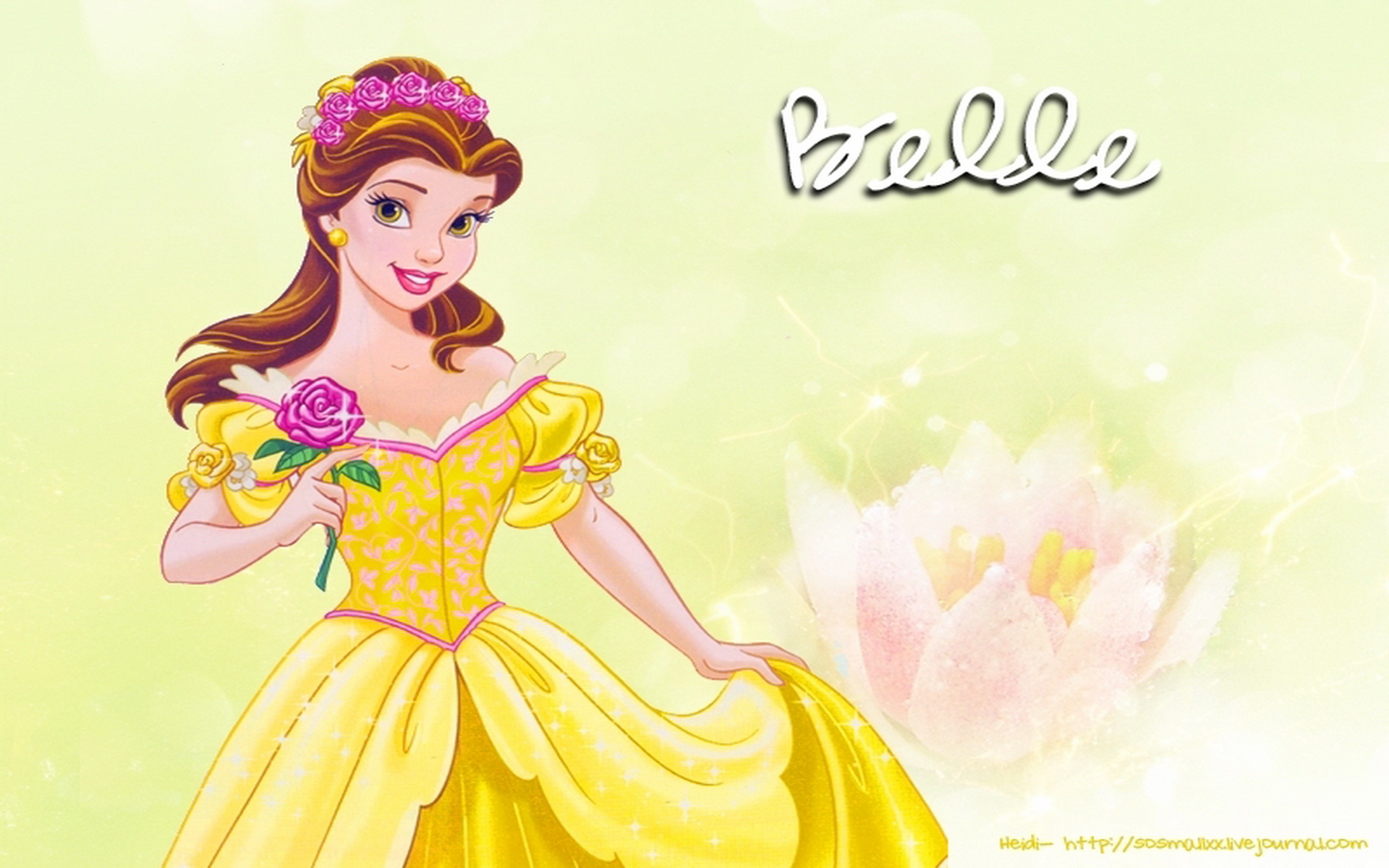 Wallpaper HD Widescreen Desktop Background Princess Belle Disney