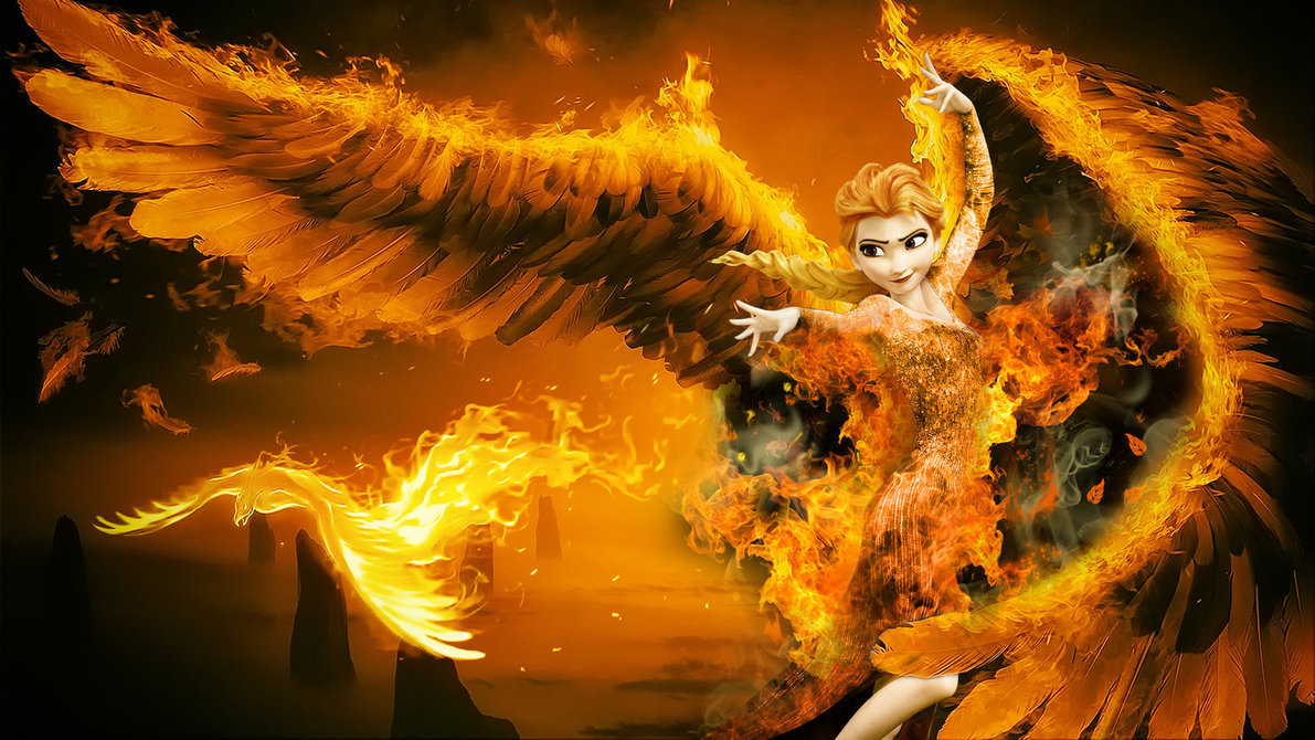 Frozen Elsa Fire Wings By Cographic