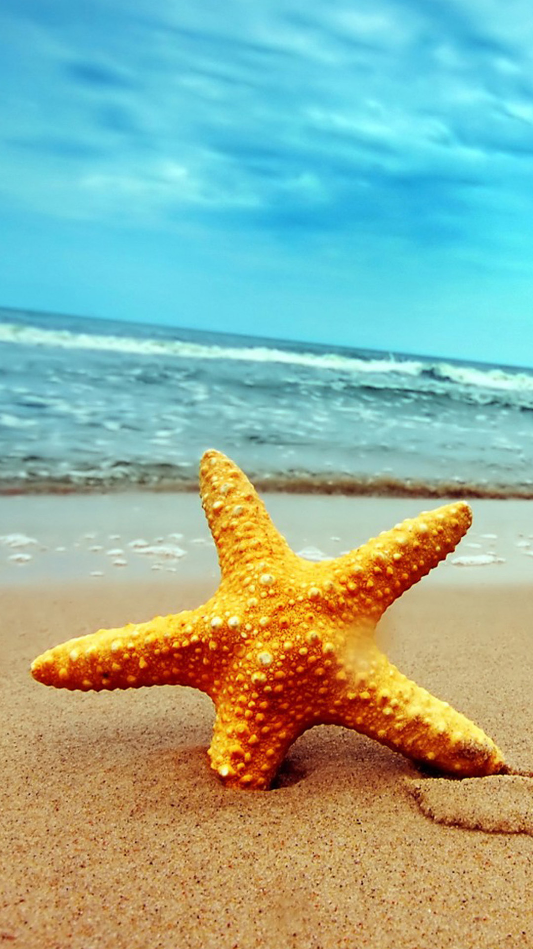 Beach Starfish Samsung Wallpaper Sand