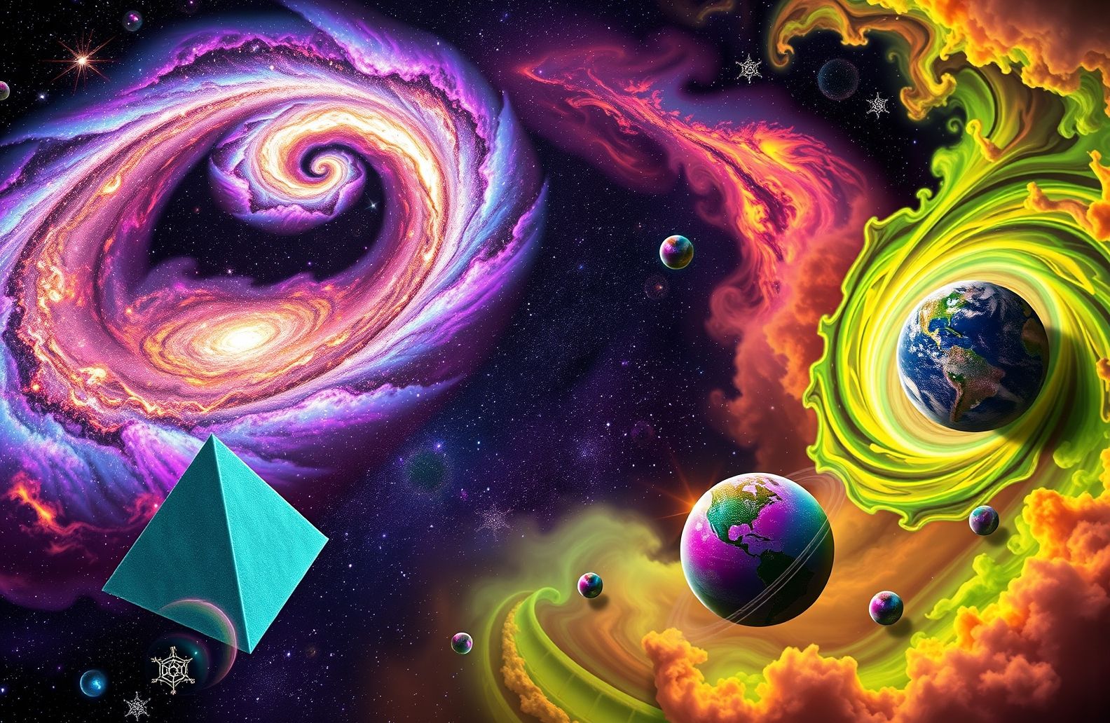 Trippy Space Wallpaper