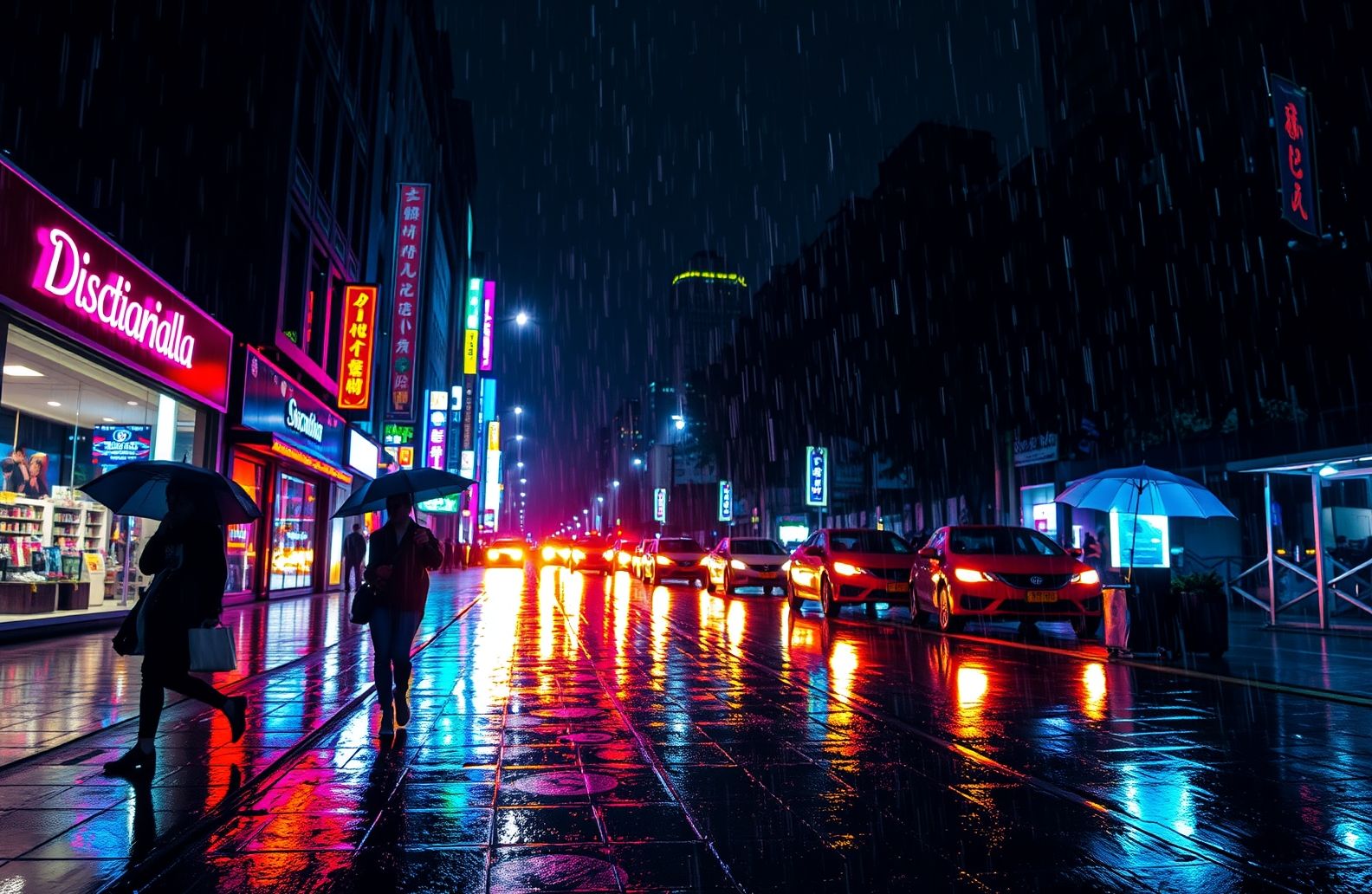 City Rain Wallpaper