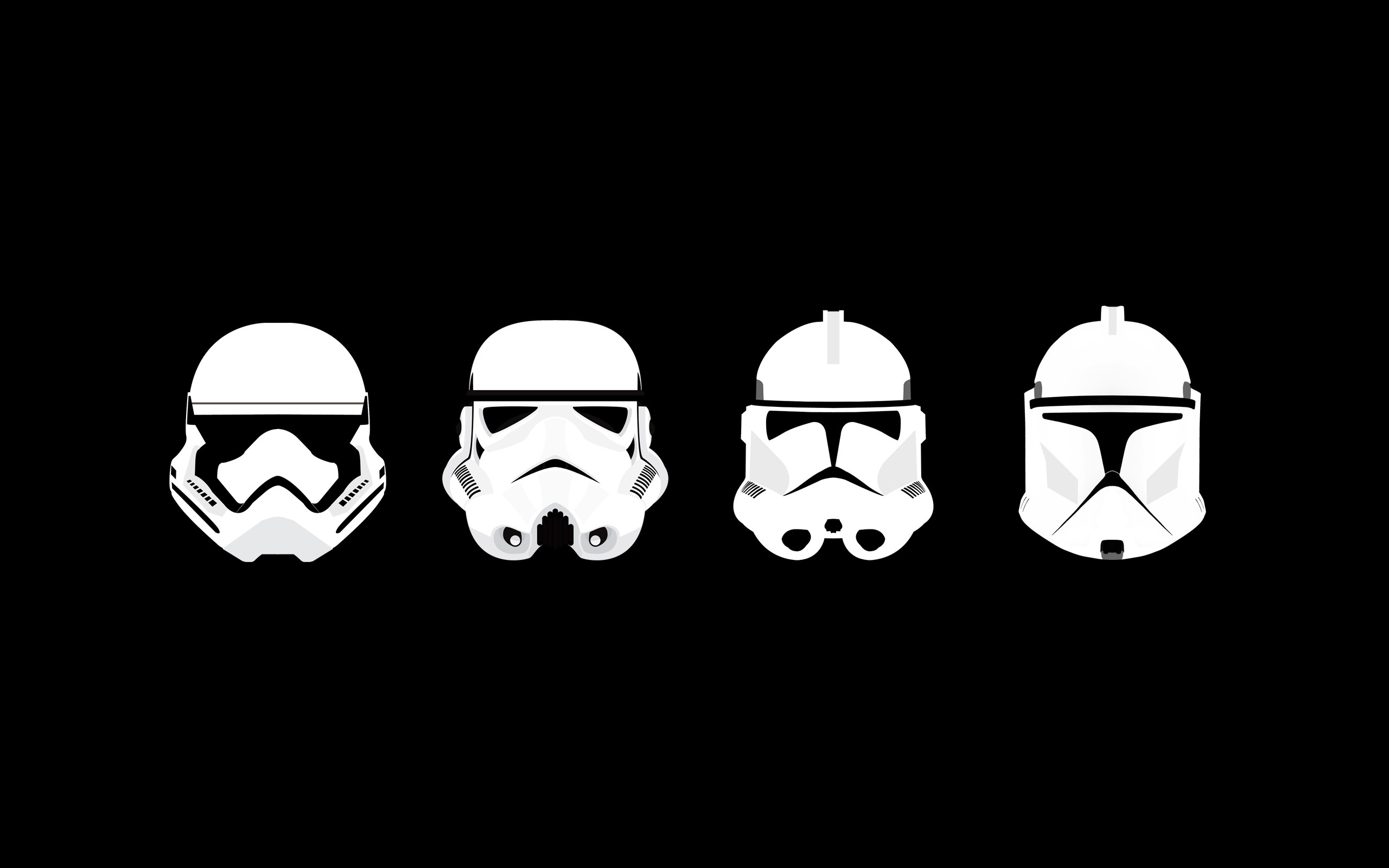 Minimalism Star Wars Clone Trooper Stormtrooper Helmet Wallpaper HD