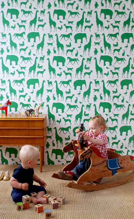  Your Kids Room With The Animal Farm Wallpaper From Ferm Living