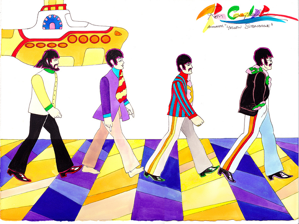 The Beatles Yellow Submarine Wallpaper Led zeppelin a