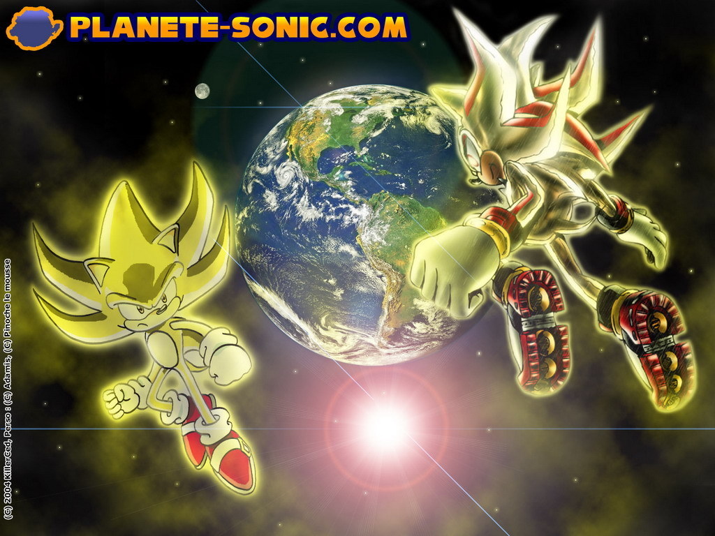 Super Sonic And Shadow Wallpaper