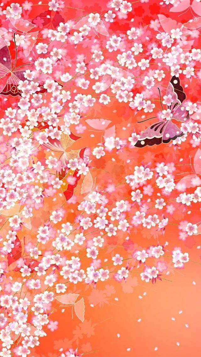 Pink Flowers iPhone Wallpaper HD
