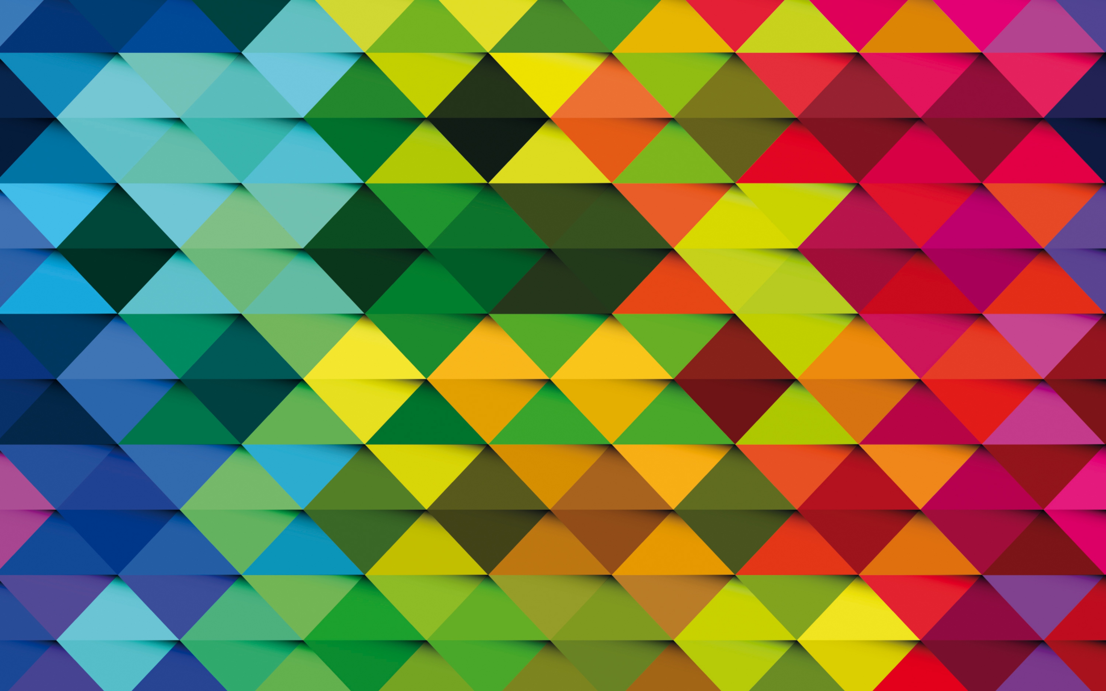 HD Background Colorful Triangle Design Texture Pattern