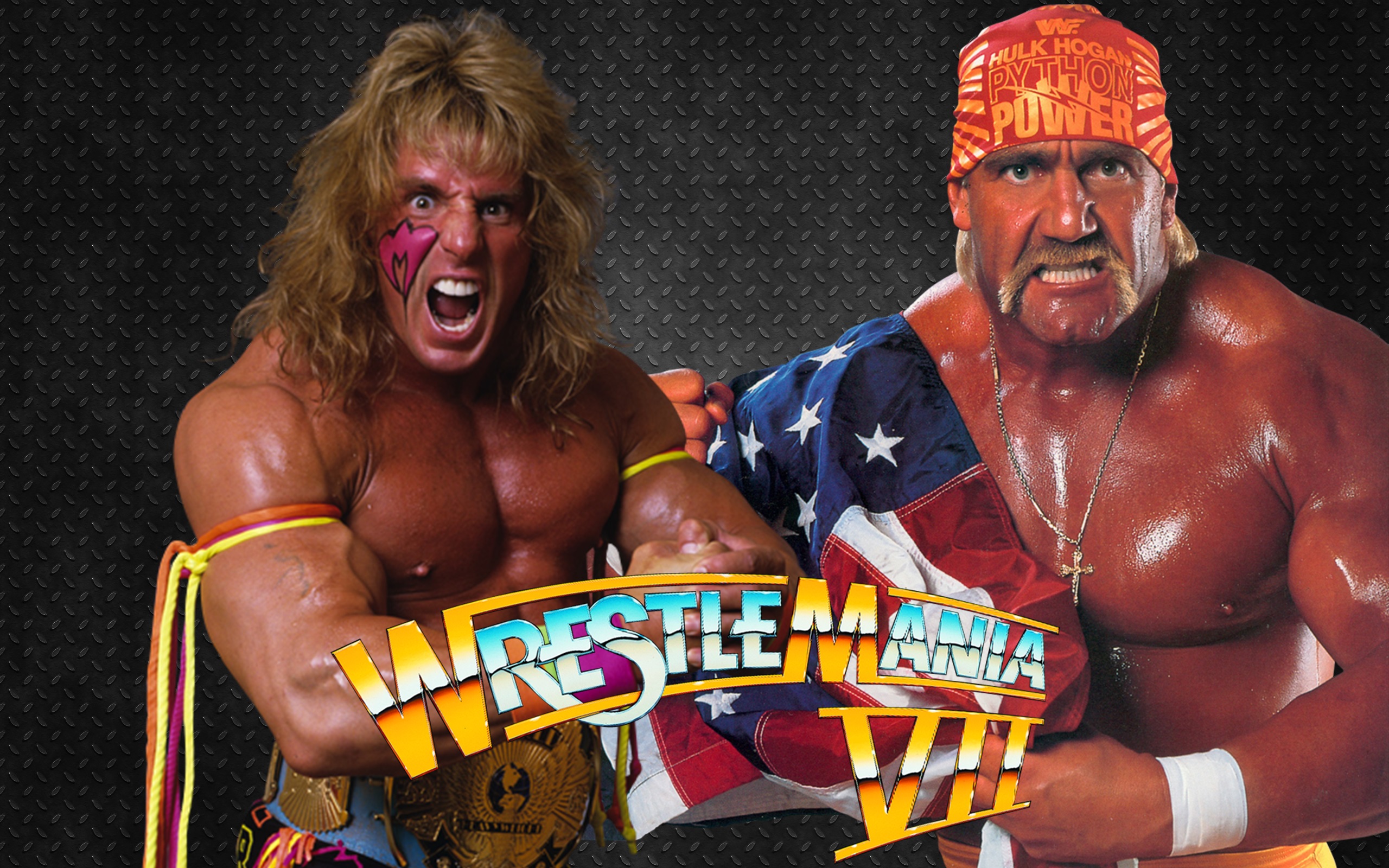 Hulk Hogan Vs Ultimate Warrior Wrestlemania Vii HD Wallpaper