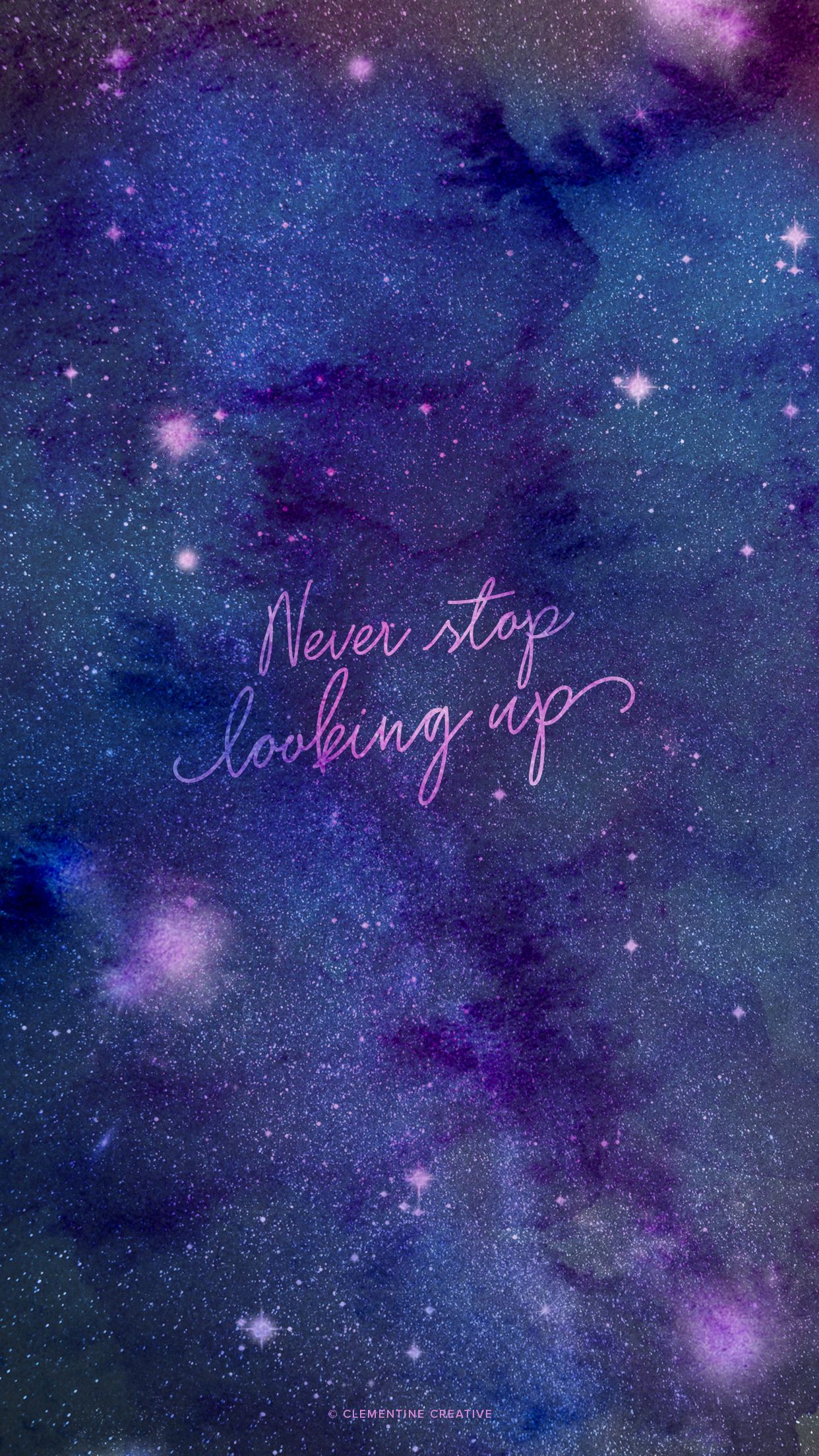 Never Stop Looking Up Wallpaper Quotes Positive