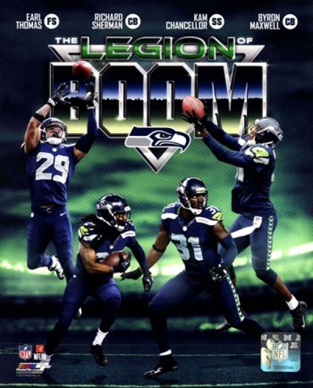 Seattle Seahawks The Legion Of Boom Posite Sports Photo Item