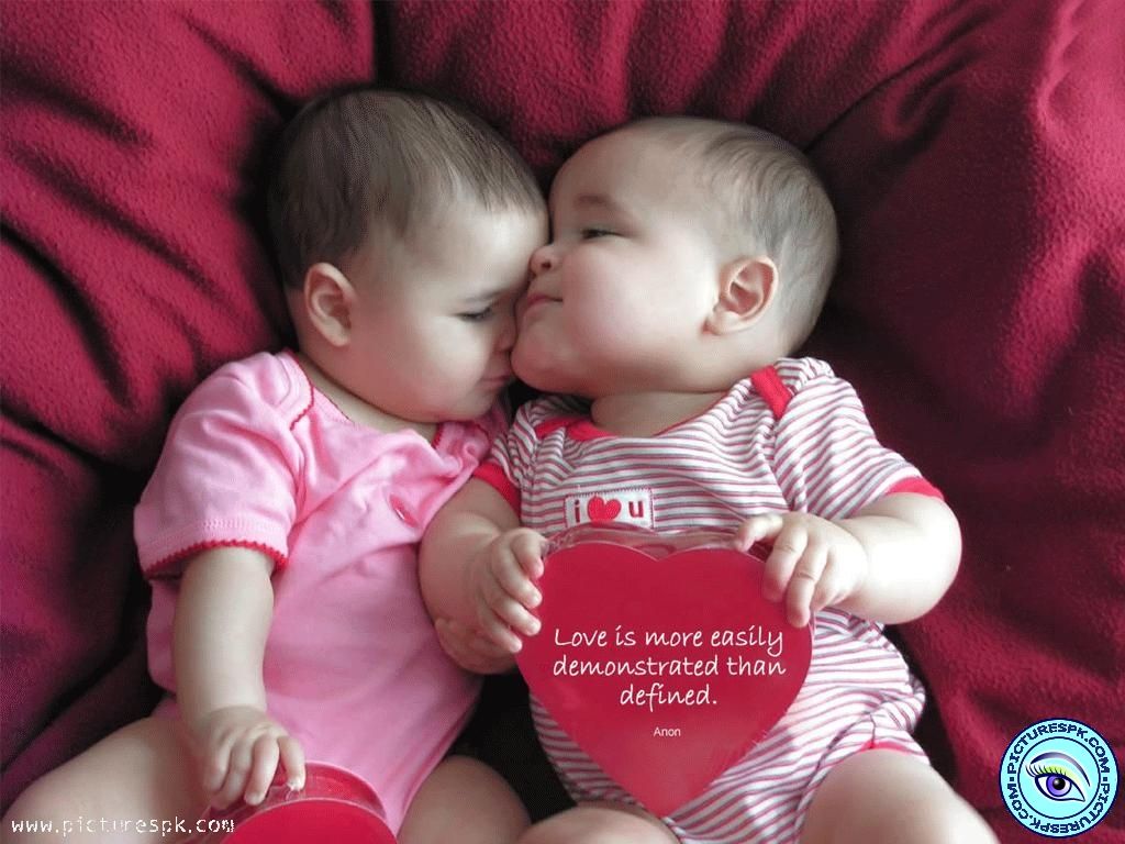 Baby Couple Picture Cute Wallpaper