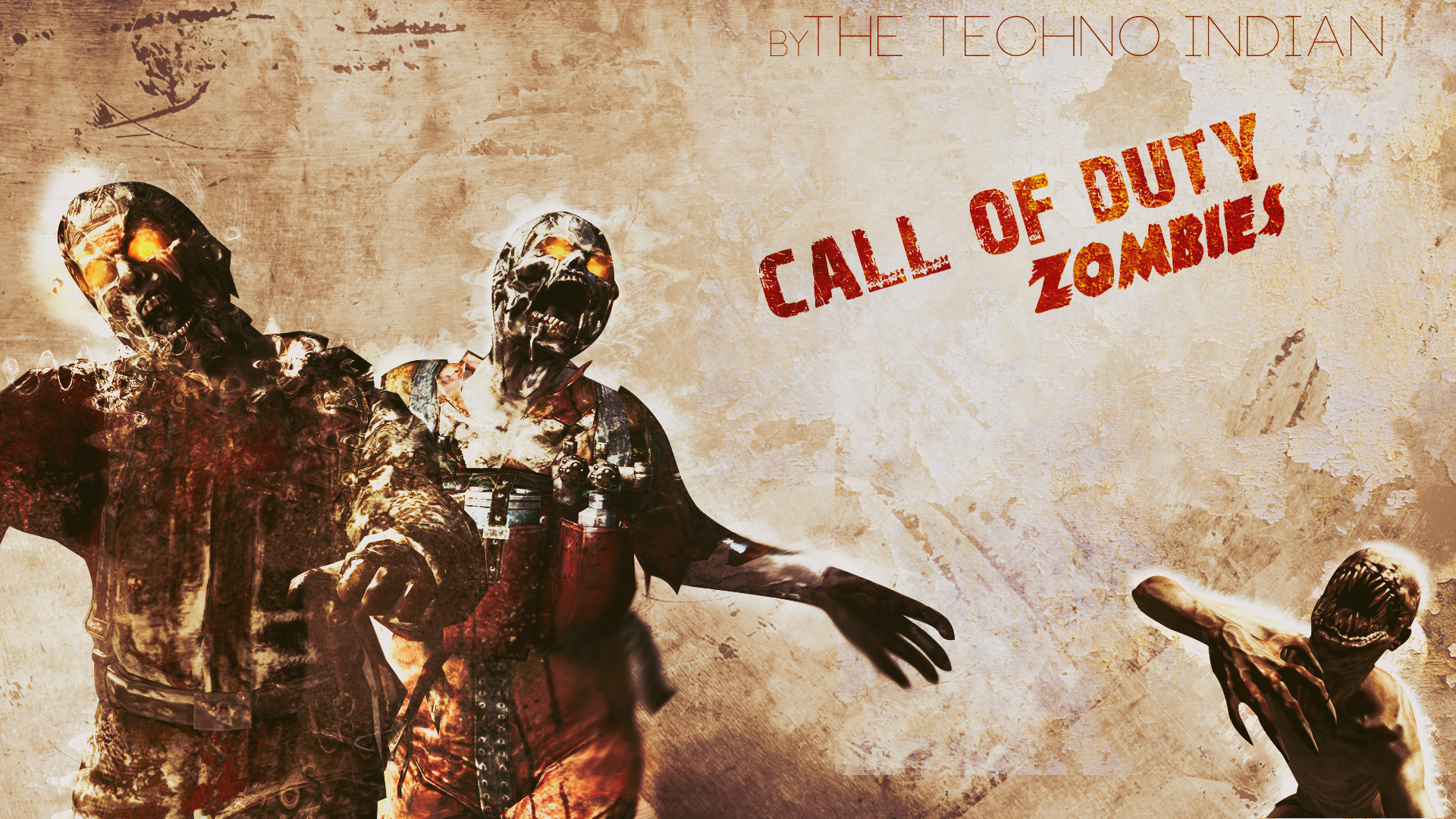 Call Of Duty Zombies Wallpaper By Thetechnoindian