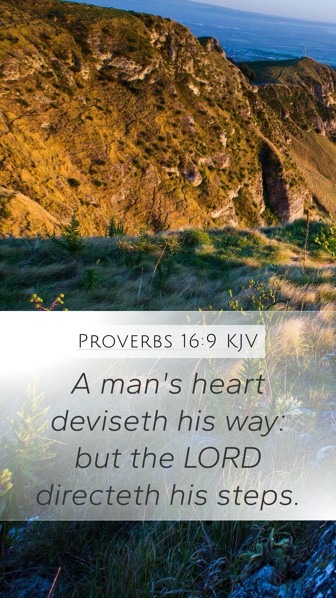Proverbs Kjv Mobile Phone Wallpaper A Man S Heart Deviseth