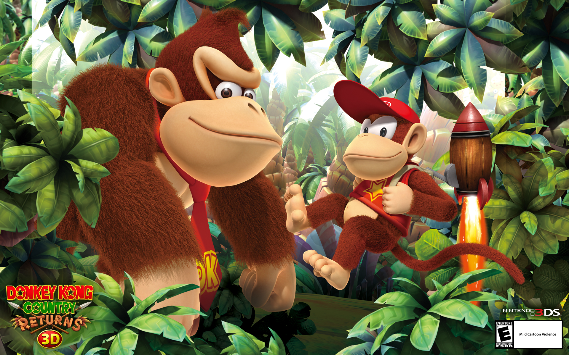Find more Wallpapers Donkey Kong Country Returns 3D for Nintendo 3DS. 