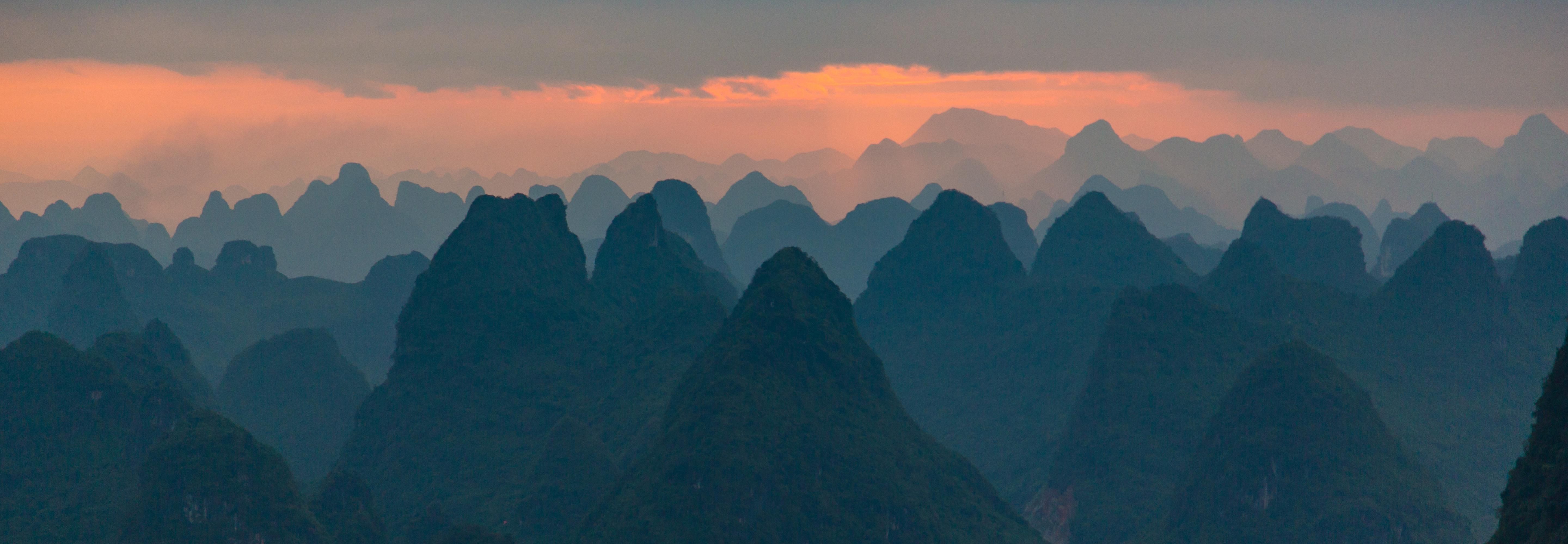 Layers Of Light Guilin At Sunrise China Oc Ift