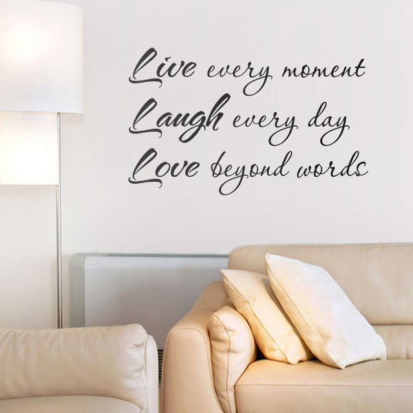 Live Laugh Love Wall Quote HD Wallpaper