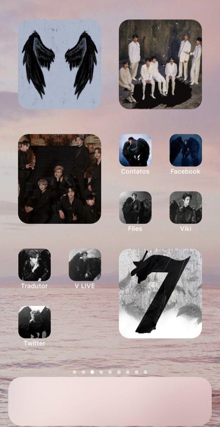 Bts Homescreen Ios Black Swan iPhone Wallpaper