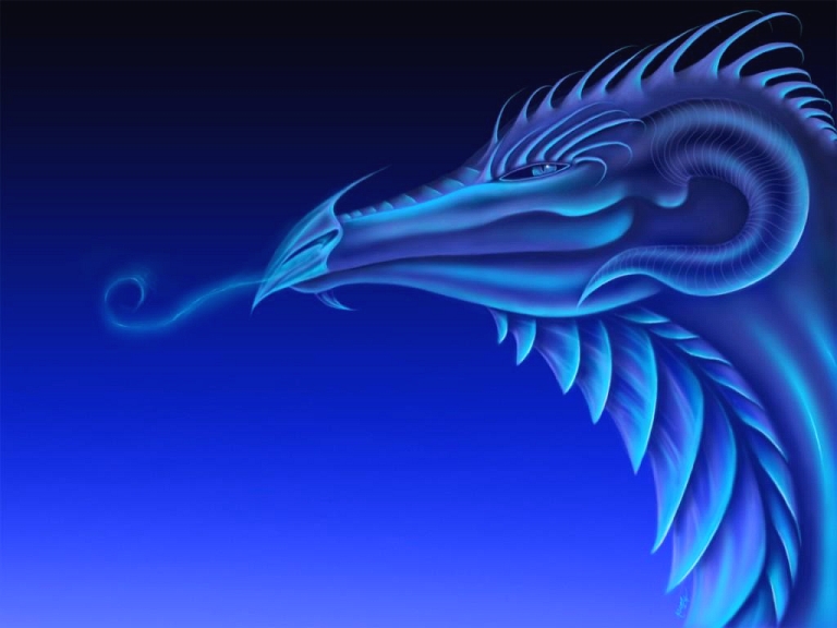 Blue Dragon Wallpapers 3d Neon 3d Dragon Wallpaper
