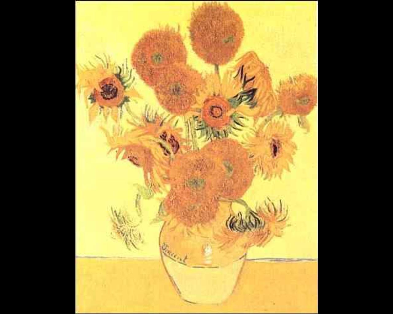 Van Gogh Sunflower Wallpaper Art