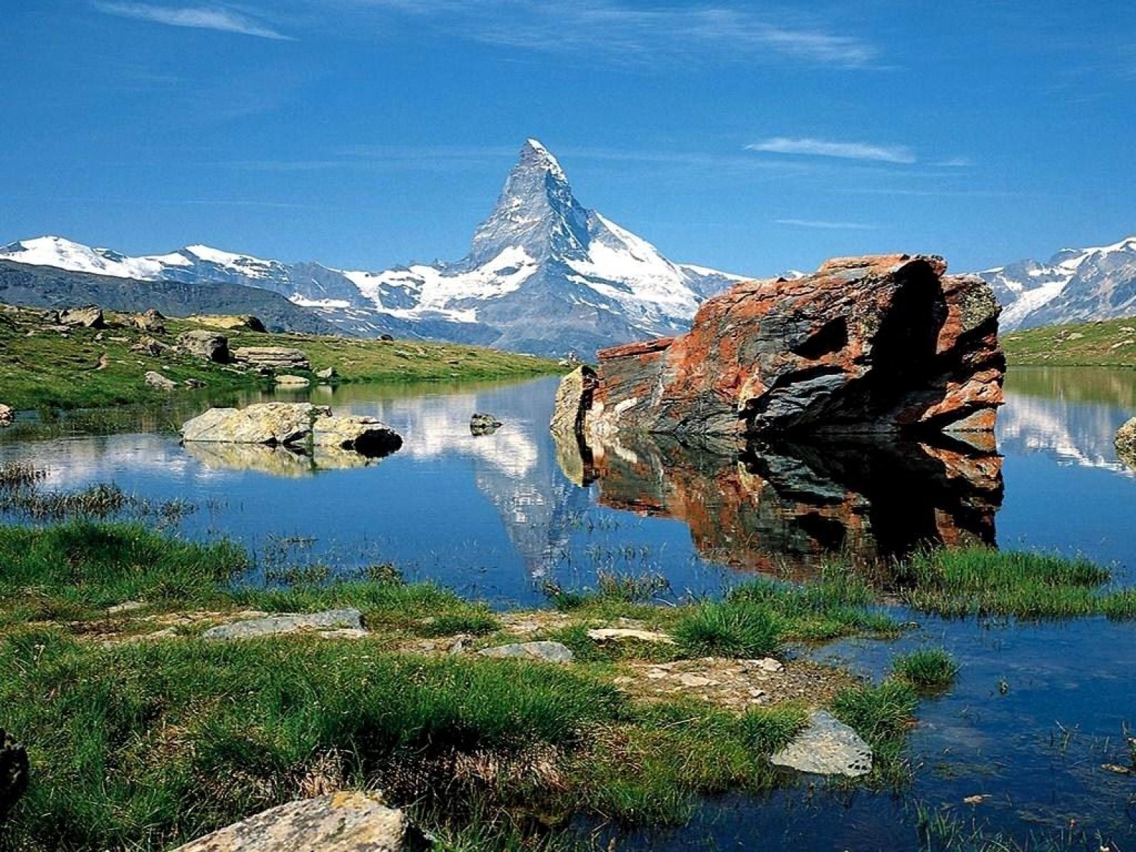Lake In Swiss Alps Puter Desktop Wallpaper Pictures Image