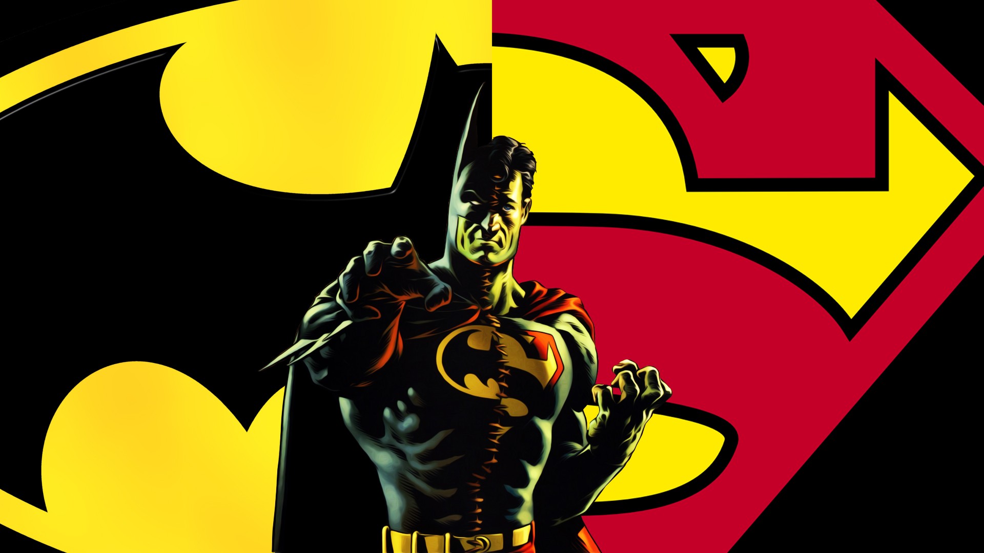 Batman And Superman Logo HD Wallpaper Background