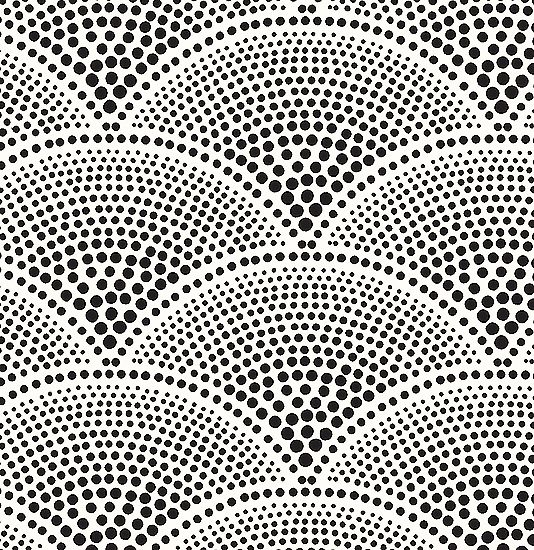 Feather Fan Wallpaper A soft geometric fan pattern enlarged from the 534x550