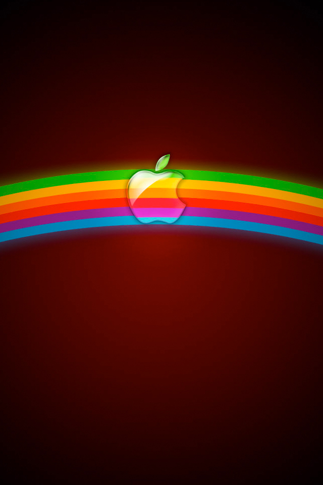 Apple Rainbow iPhone Wallpaper HD