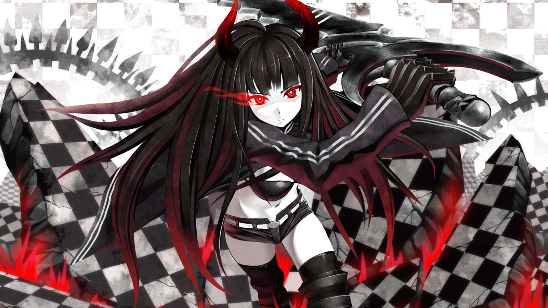 Red And Black Anime Wallpaper