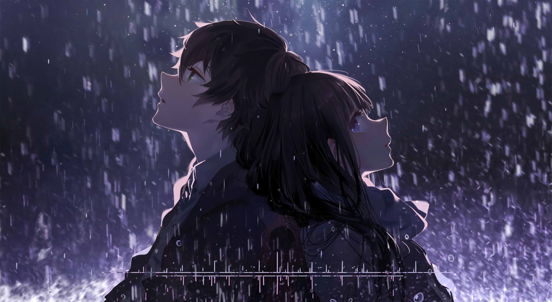 Hyouka Rainy Night Wallpaper