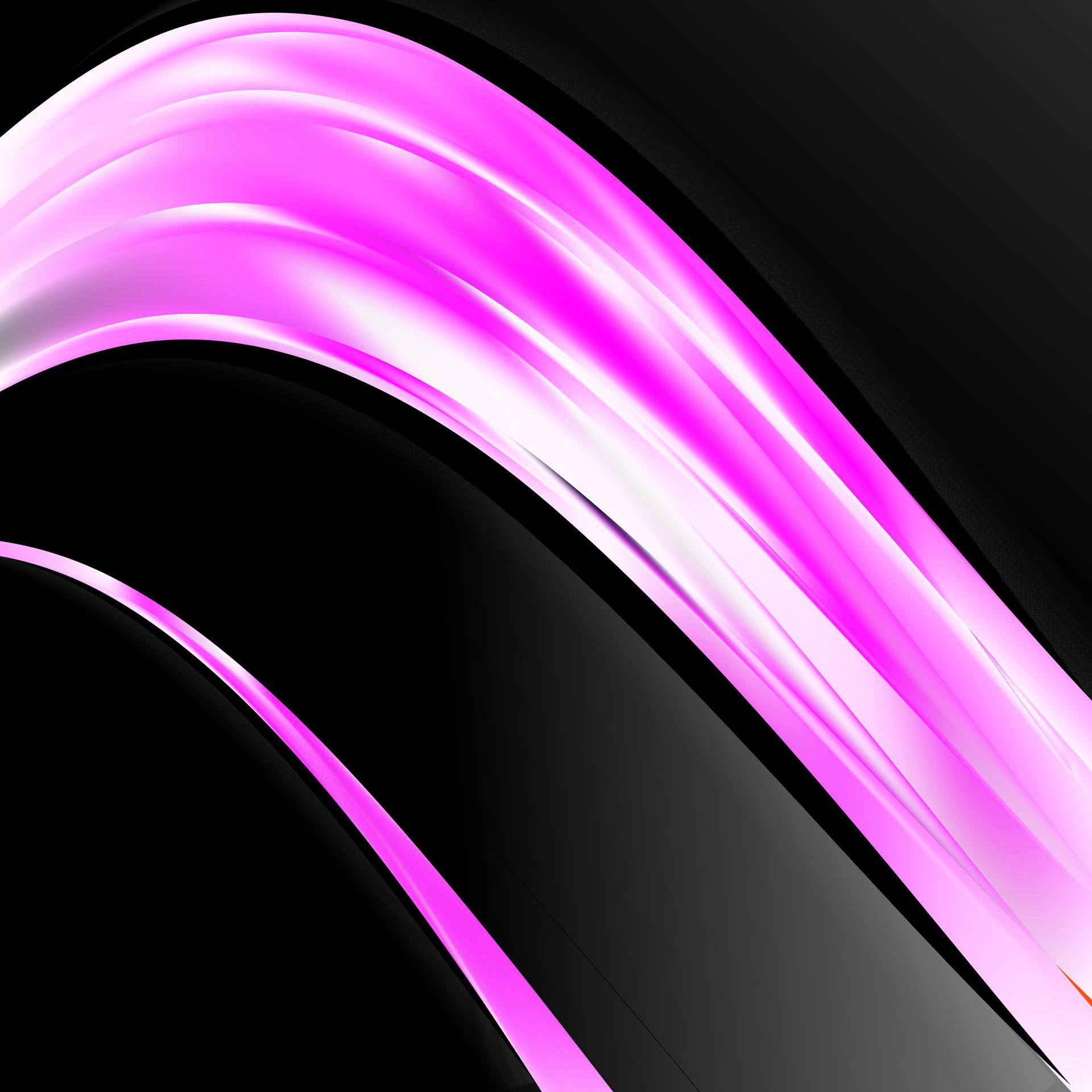 Pink Black And White Wave Business Background Vector Art Wallpaper