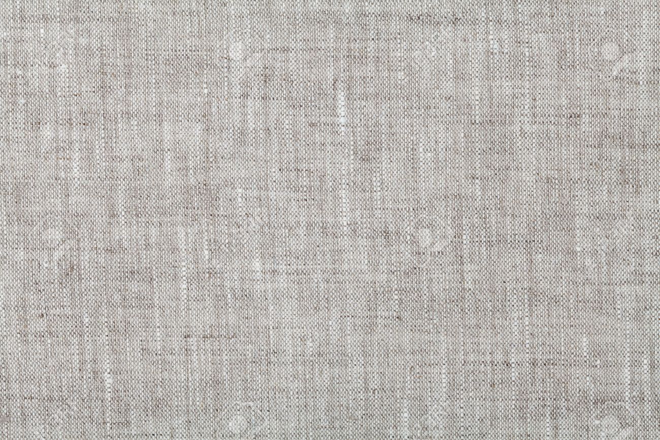 Fabric Background In Neutral Grey Color Linen Texture Top