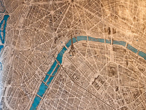 Map of Paris Wallpaper